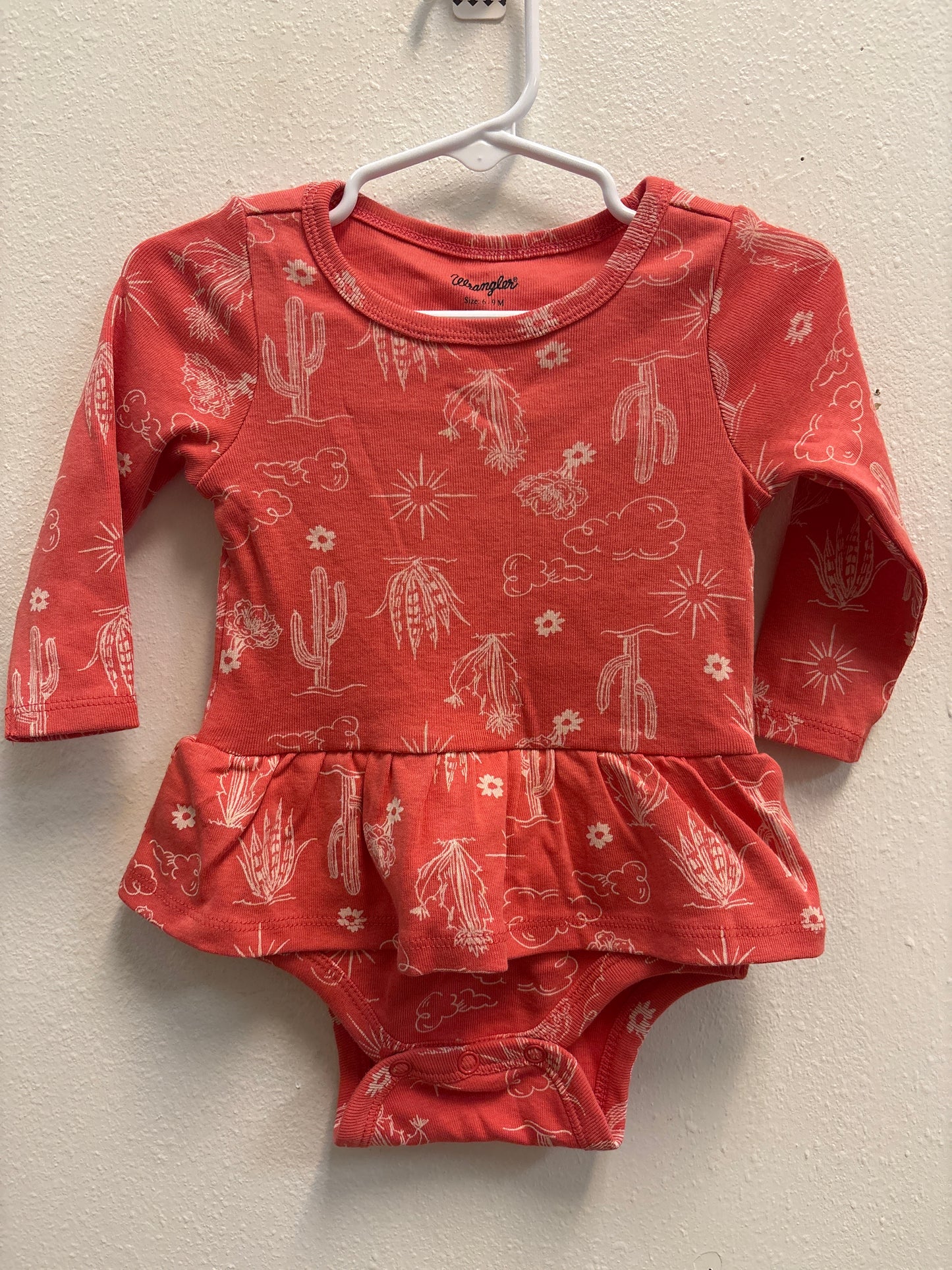 6-9m Coral Wrangler Romper