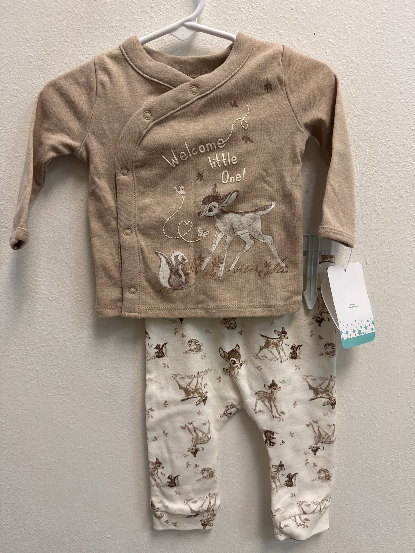 3-6m NWT Welcome Little One Bambi Set
