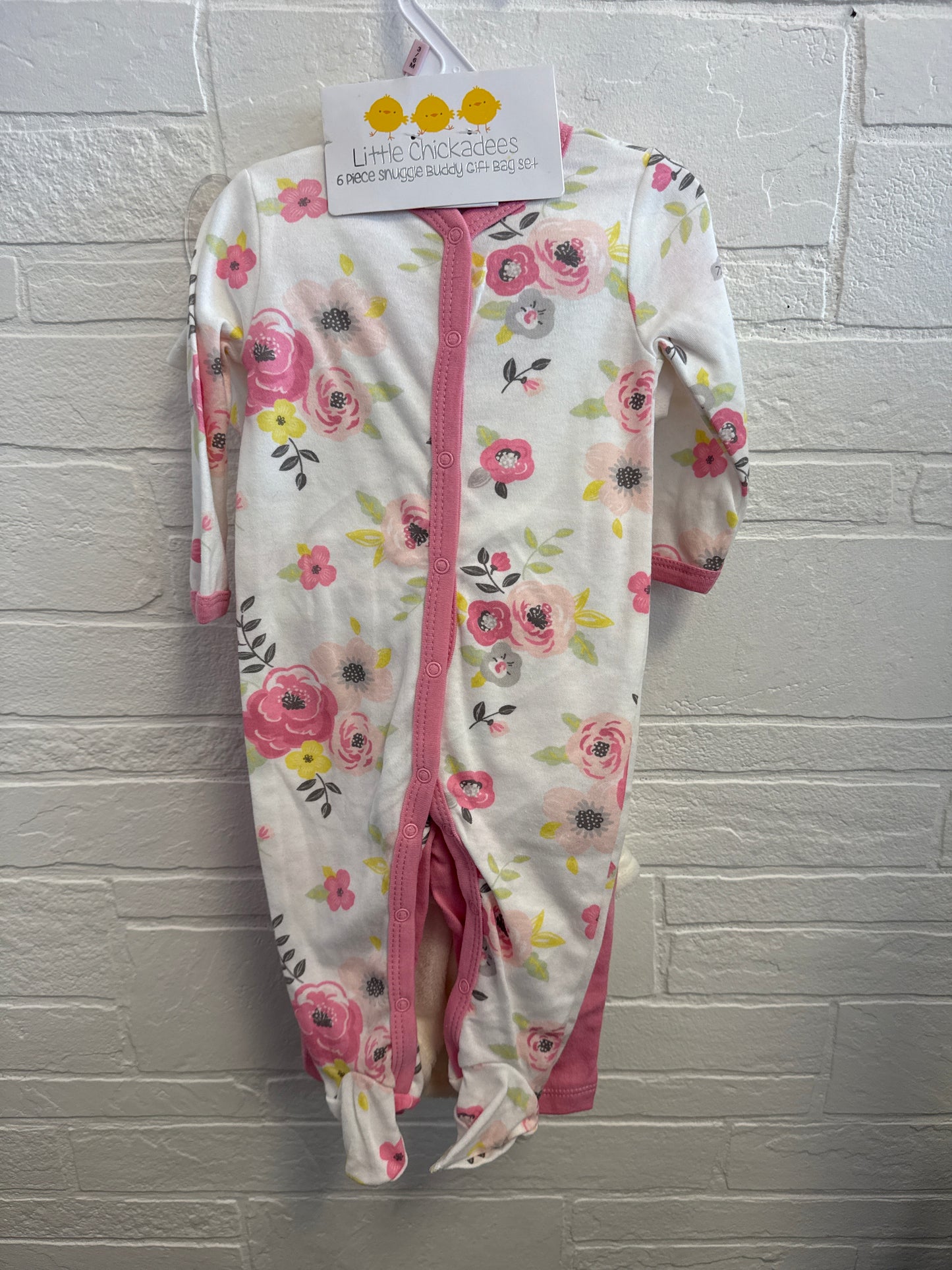 3-6m Baby Girl 6pc Gift Set