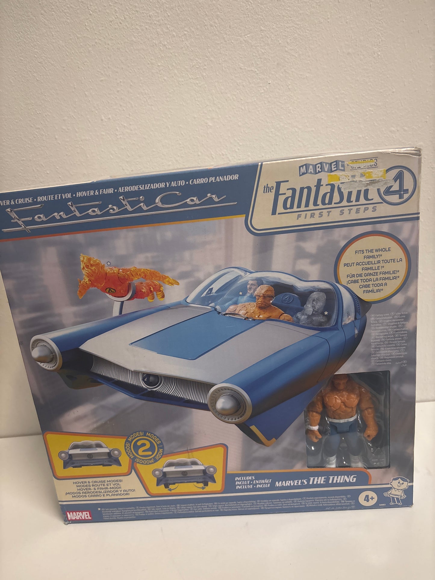 New Hasbro Marvel Epic World of Action The Fantastic Four: First Steps Hover & Cruise Fantasticar vehicle set