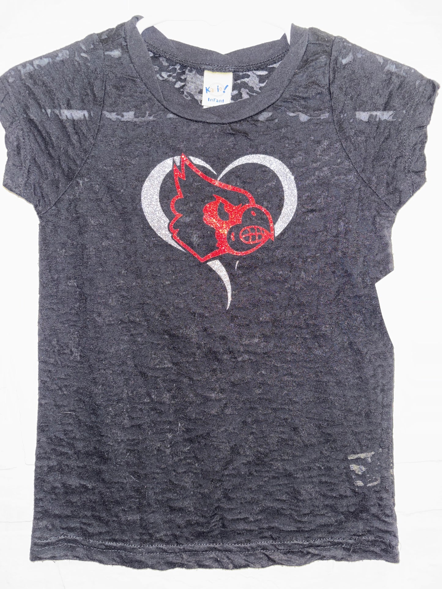 24m Black Burnout Webb City Sparkly Top