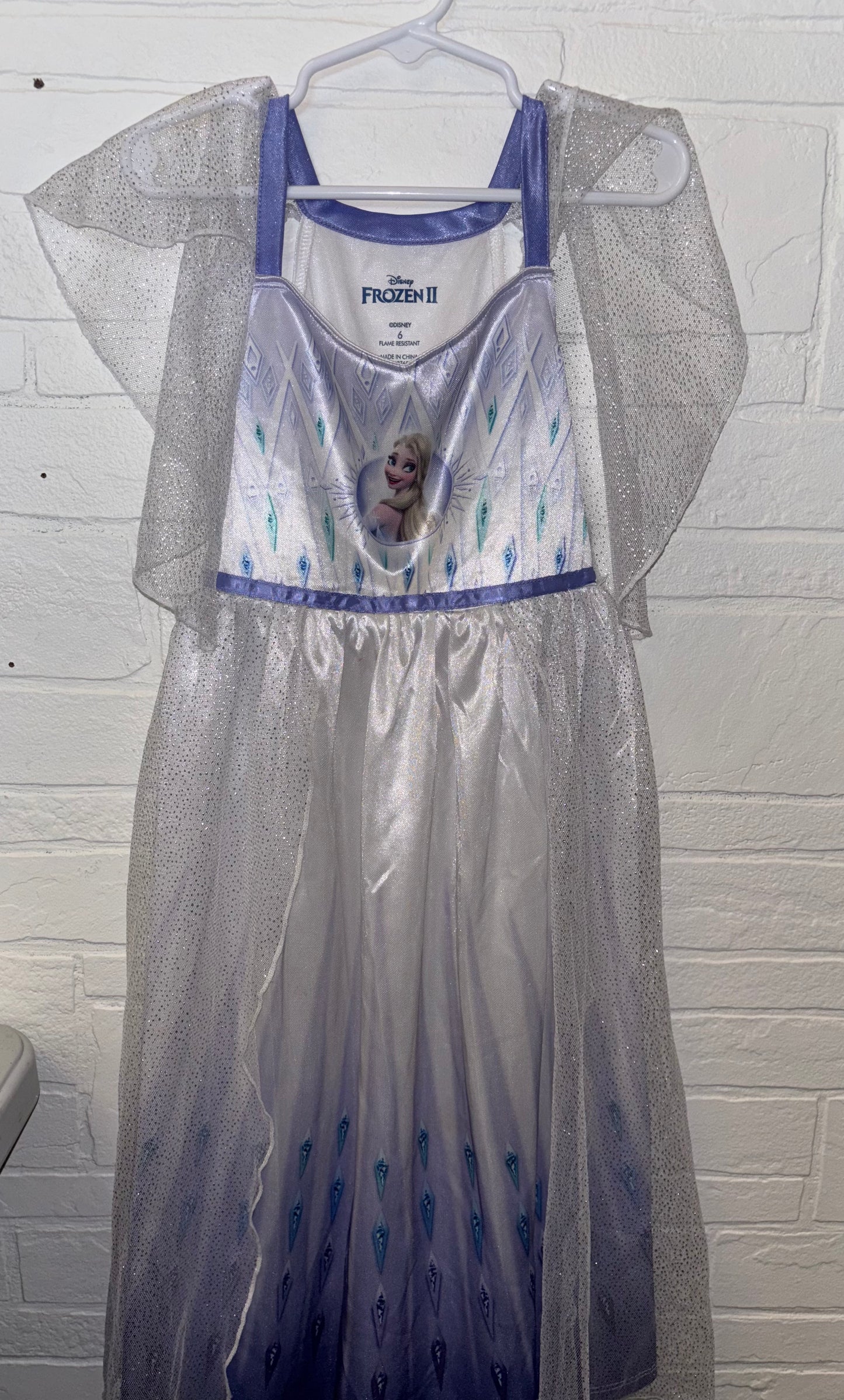 6 Disney “Frozen II” White &Purple Nightgown
