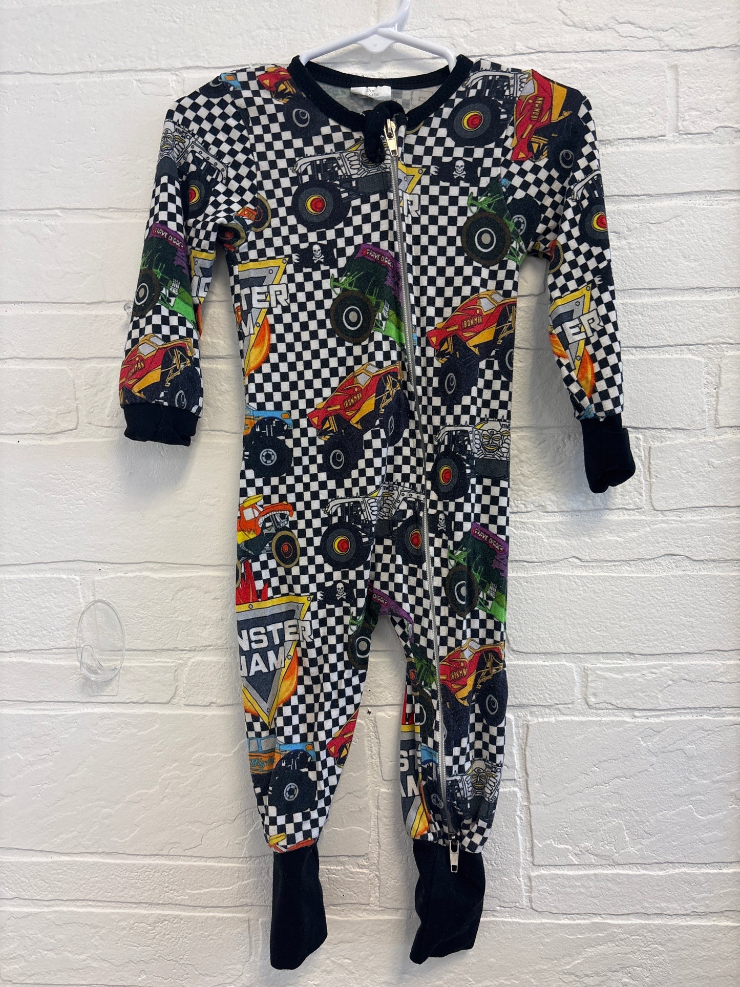 6-12m Monster Jam Bamboo Pajamas