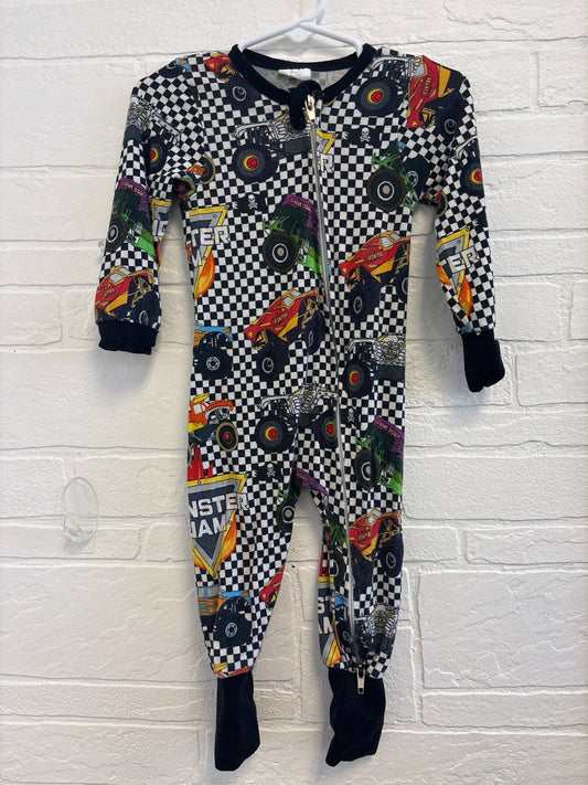 6-12m Monster Jam Bamboo Pajamas