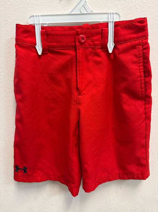 YXS Under Armour Red Golf Shorts