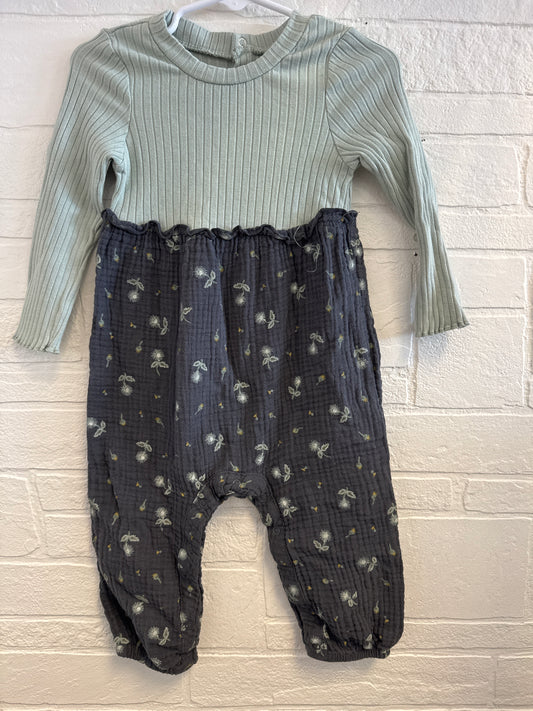 18m Grayson Mini Green Dandelions Romper