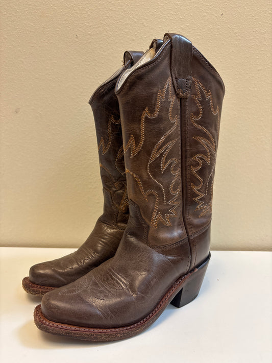 Size 8 Old West Leather Boots