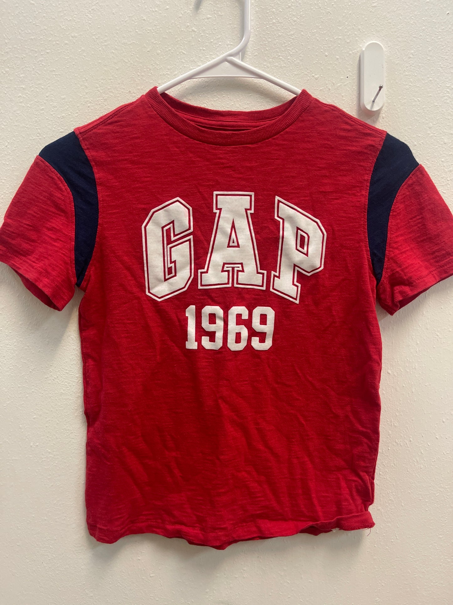 M GAP Red + Navy Logo Tee