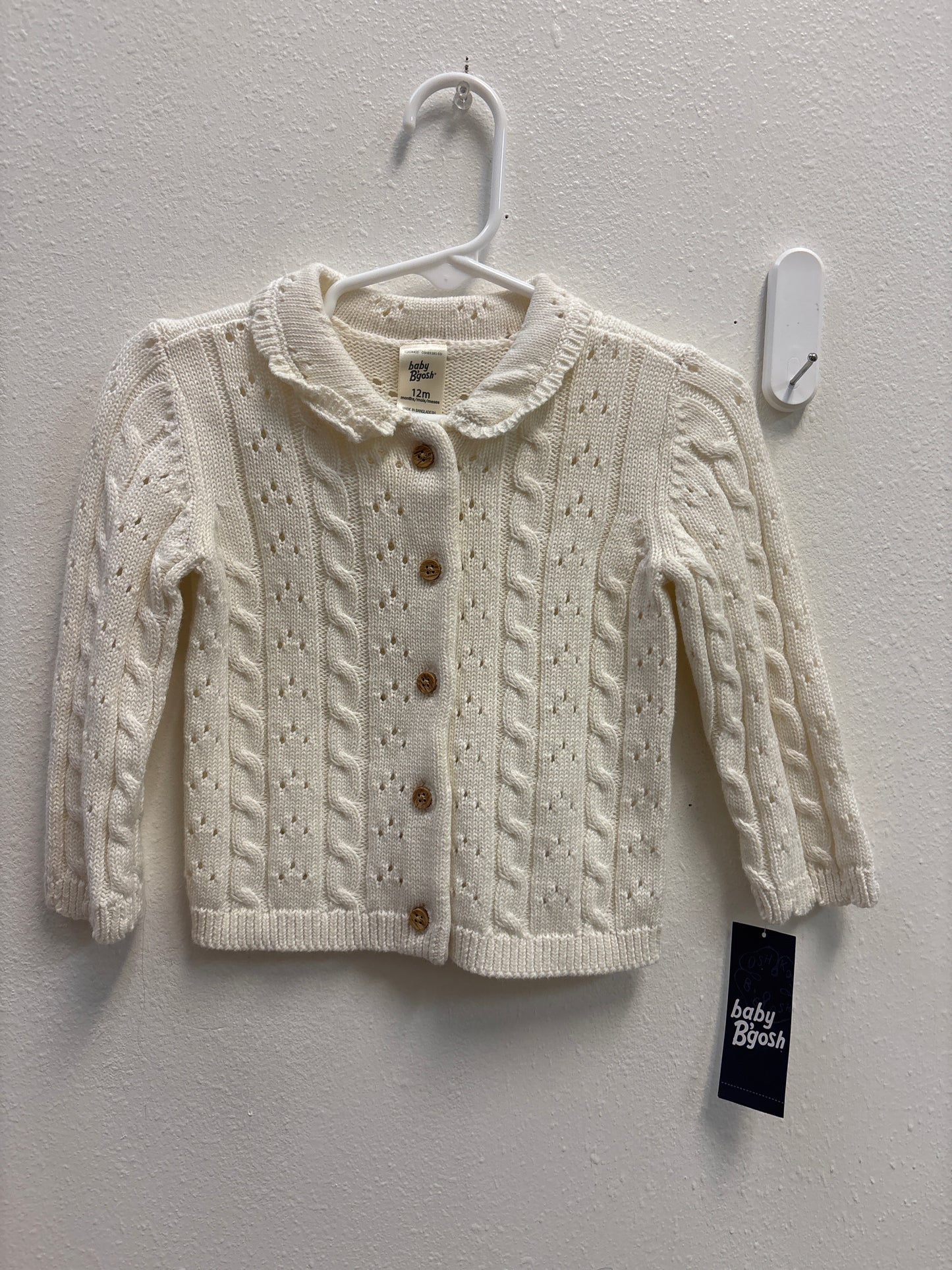 12m Baby Bgosh New Cardigan