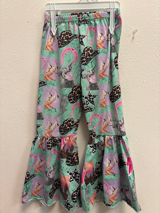 4T Cowgirl Print Bells