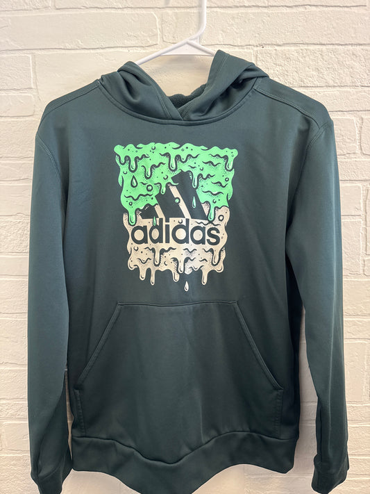 L(14/16) Adidas Green Slime Hoodie