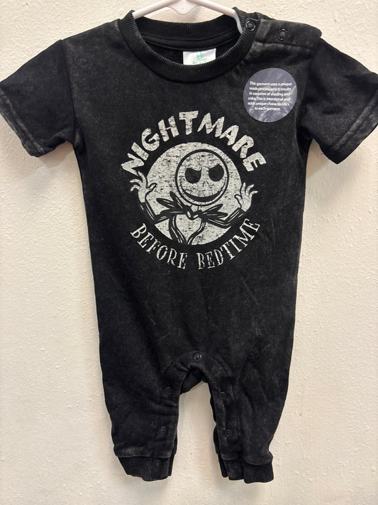 3-6m New Nightmare Before Bedtime Romper