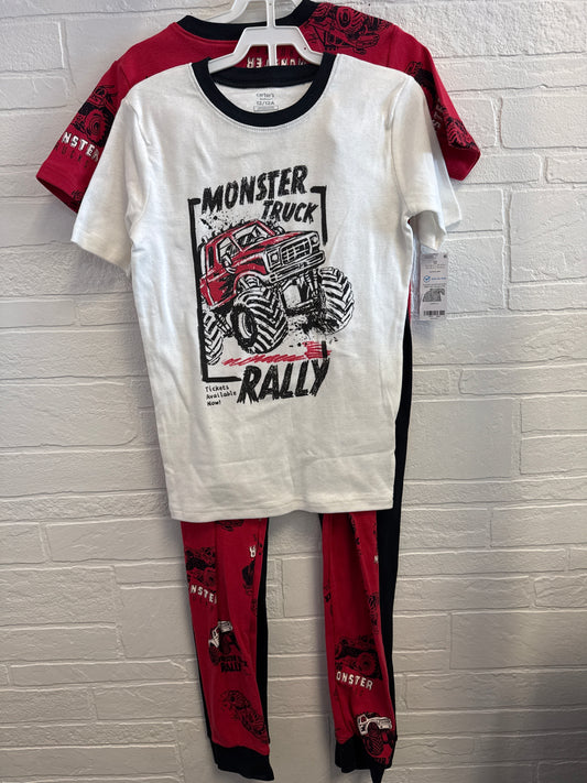 12 NEW Carters 4pc Monster Truck Pajamas