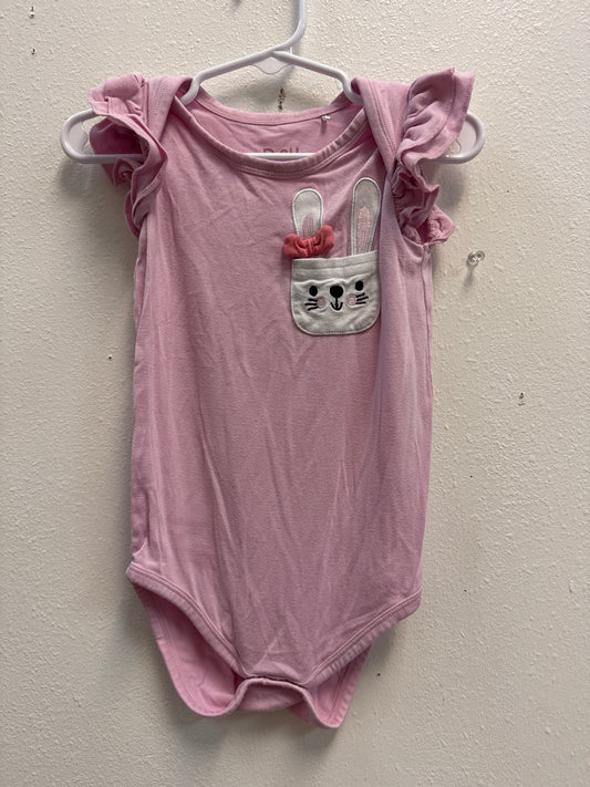 12-18m Play by Little Sleepies Pink Bunny Bodysuit