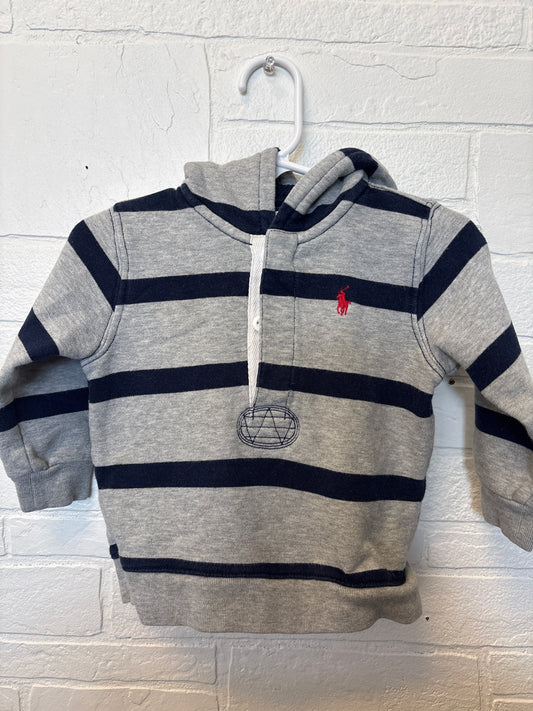 12m Polo Ralph Lauren Hooded Henley Sweatshirt
