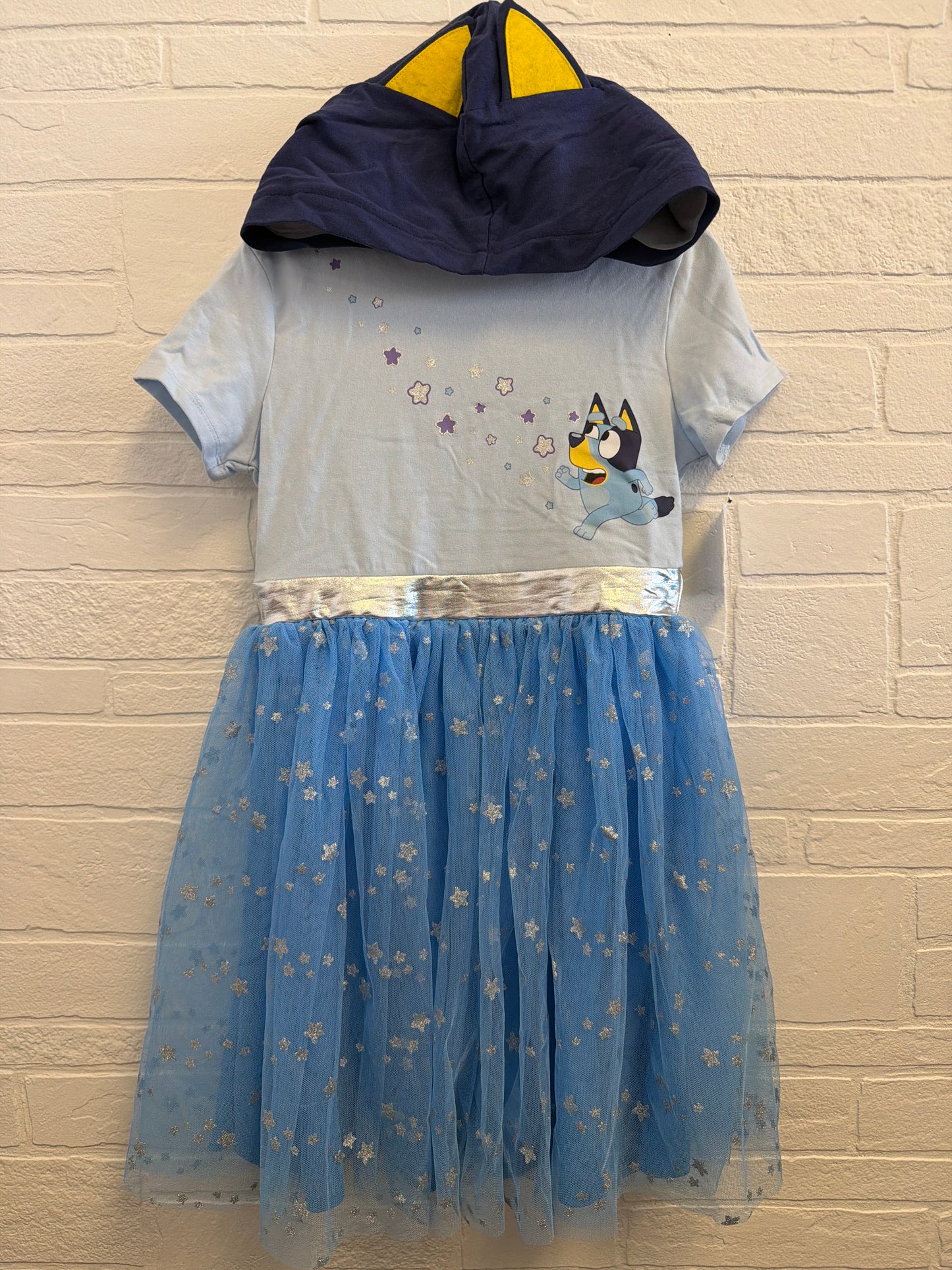 6-7 NEW Bluey Hooded Dress