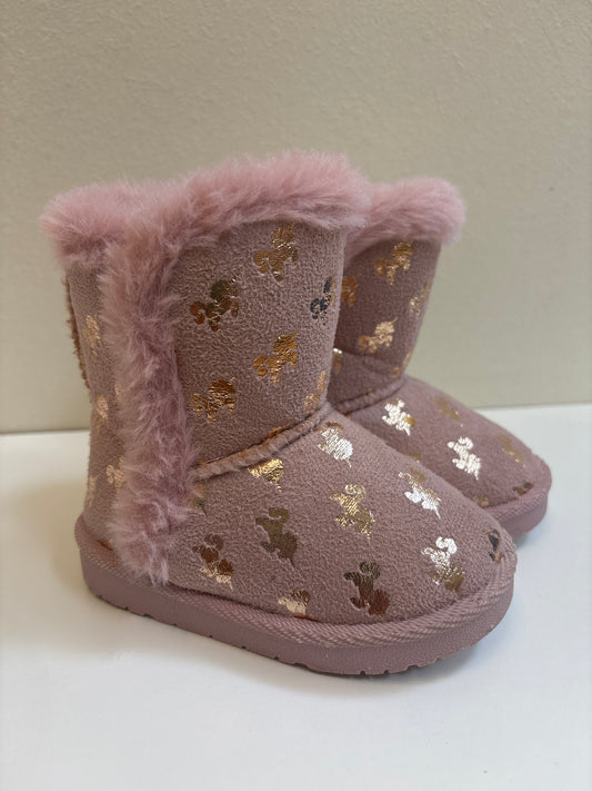 Size 6 Toddler Pink Fur Unicorn Boots
