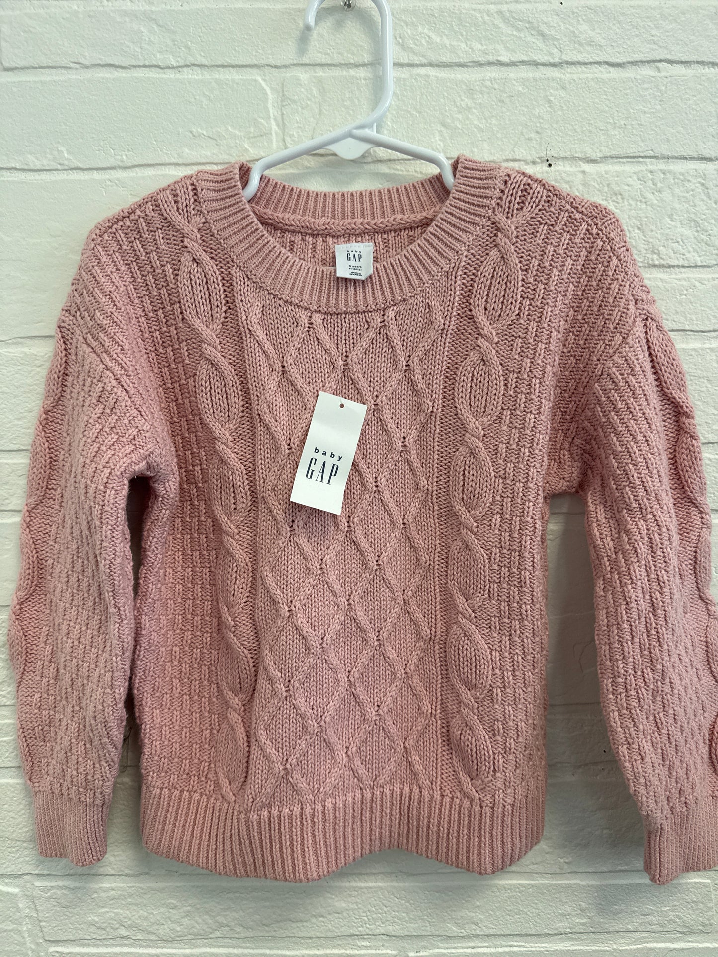 3t NEW GAP Pink Knit Sweater