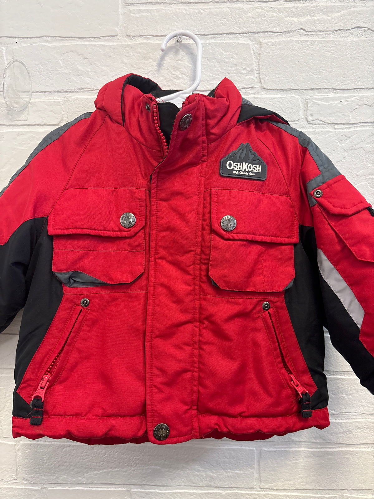 18m Osh Kosh Red Parka Coat
