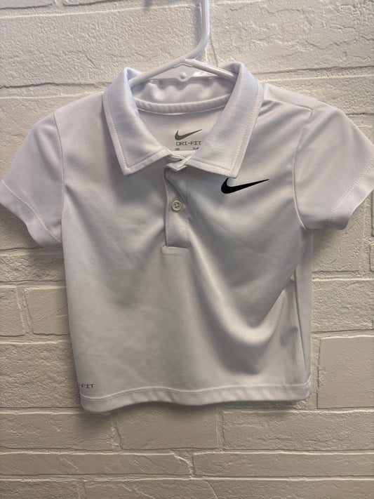 12m White Black Nike Polo