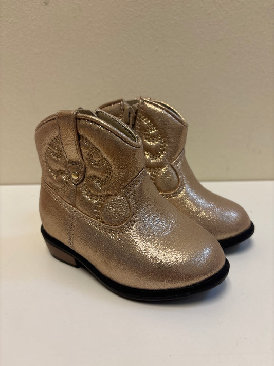 Size 5 Toddler New Gold Cowgirl Boots