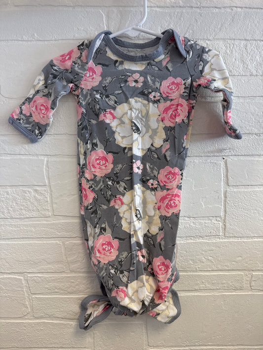 3m Floral Tie Bottom Gown