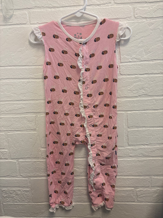 6-12m KicKee Bamboo Bees Romper