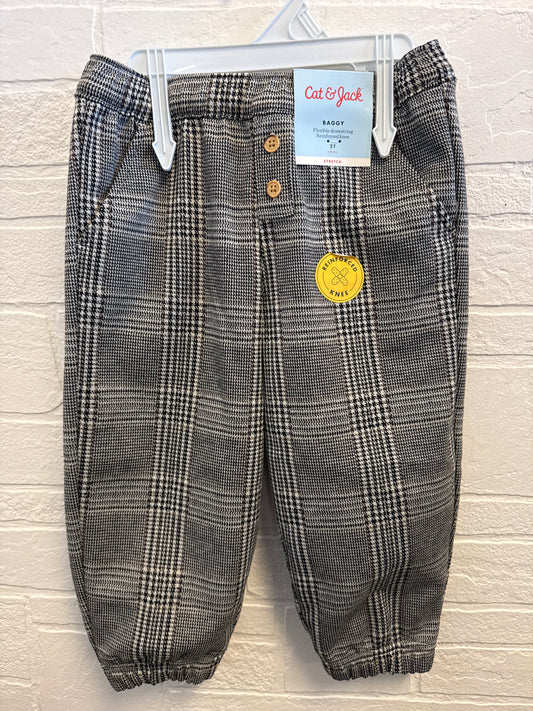 2t NEW Gray Plaid Joggers