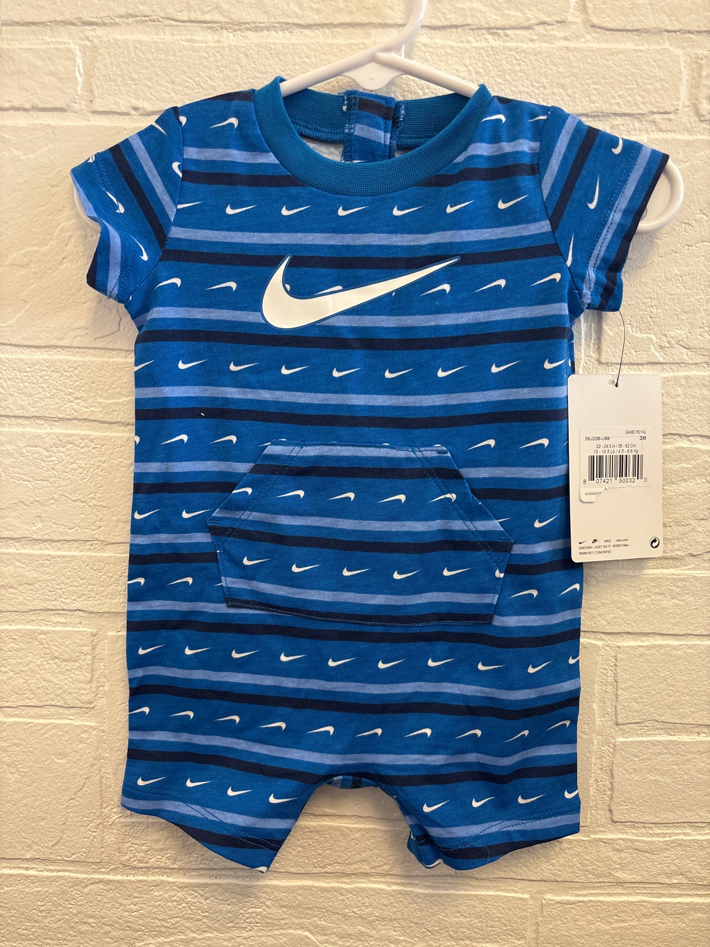 3m New Blue Nike Romper