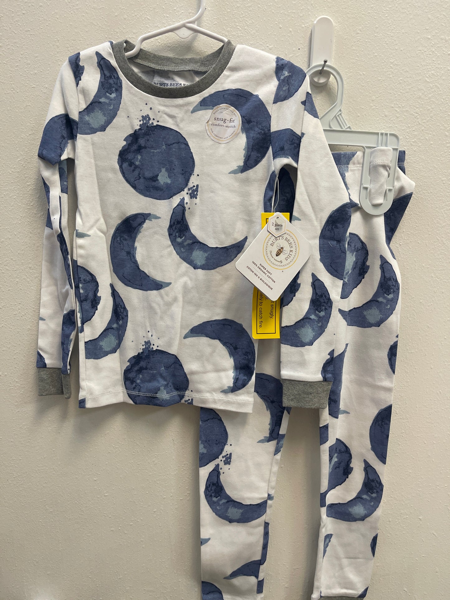 6 NEW Burts Bees Blue Moon Pajama