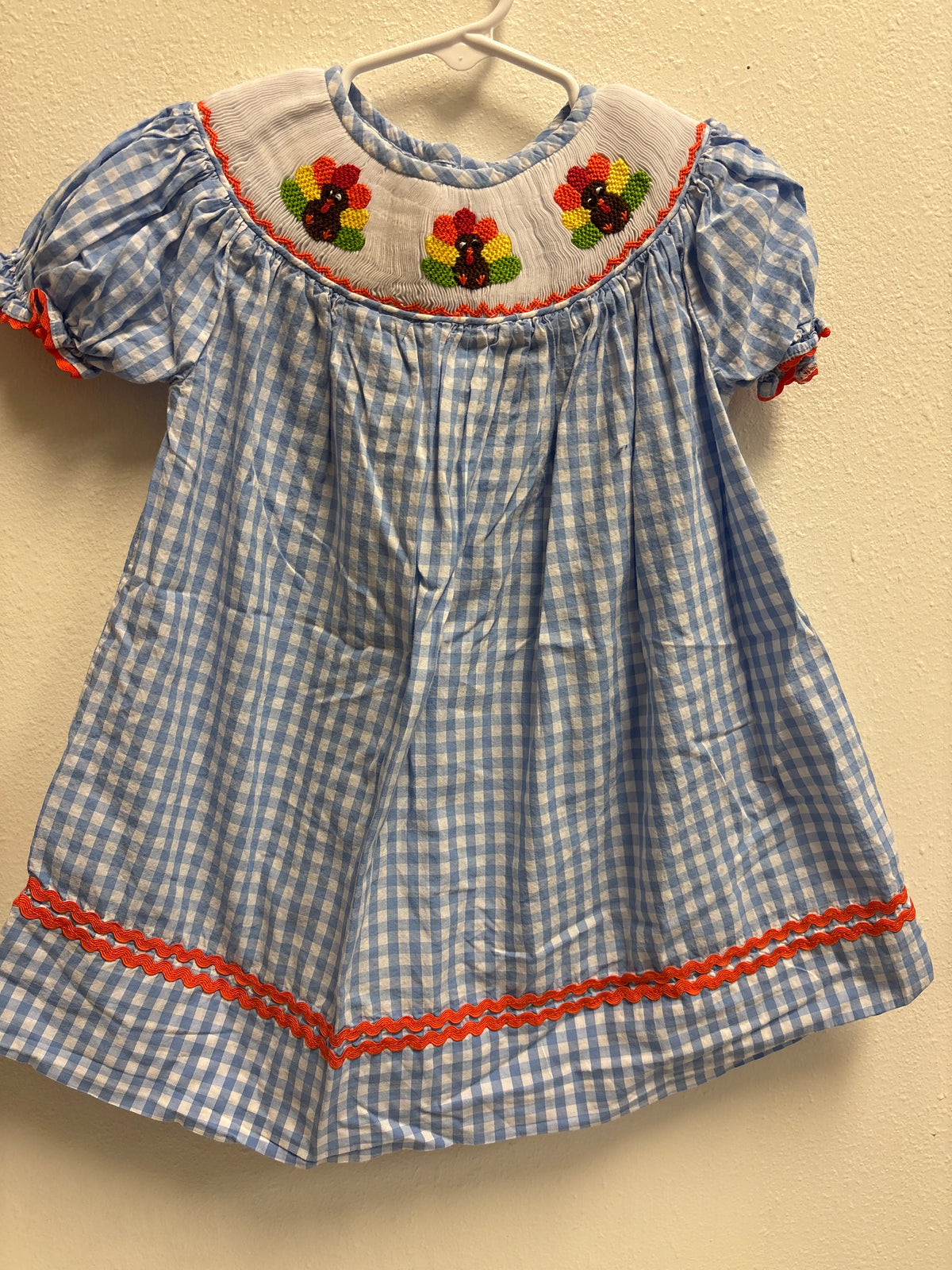 18m Smocked Turkey Dress
