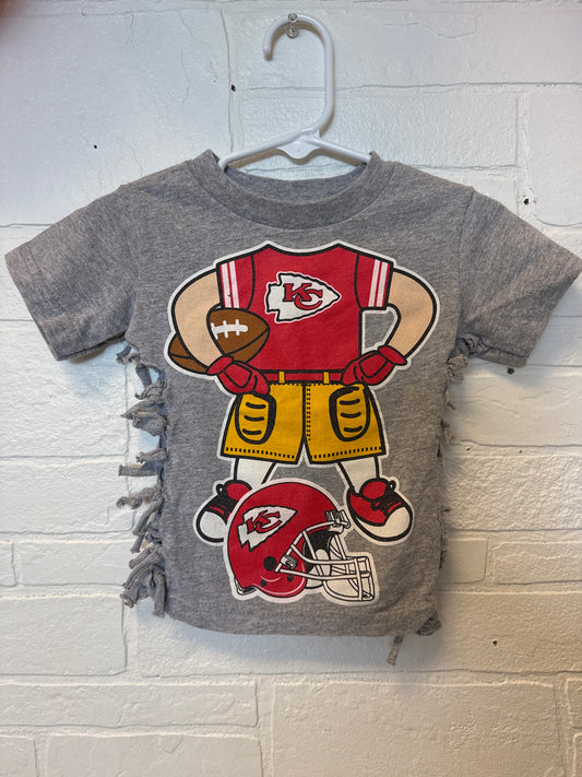 2t Chiefs Knot Tie Gray Tee