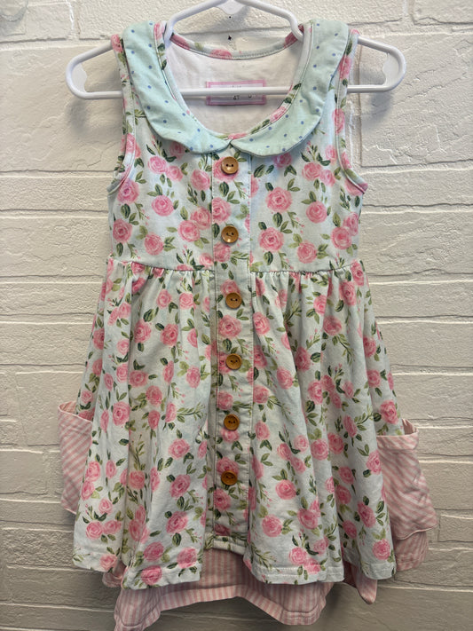4T Sweet Honey Roses Twirl Dress