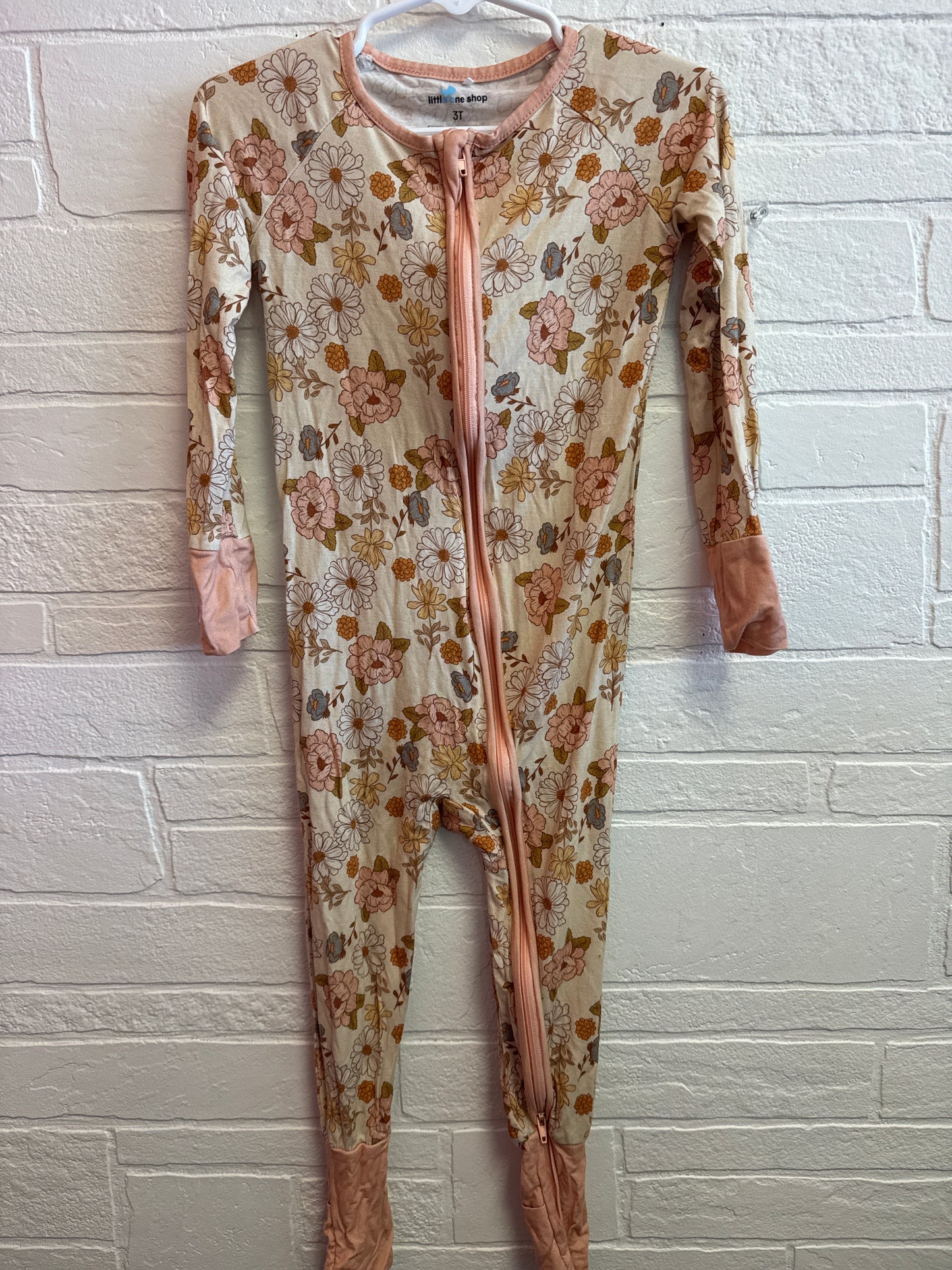 3t Little One Shop Pink Floral Bamboo Sleepie