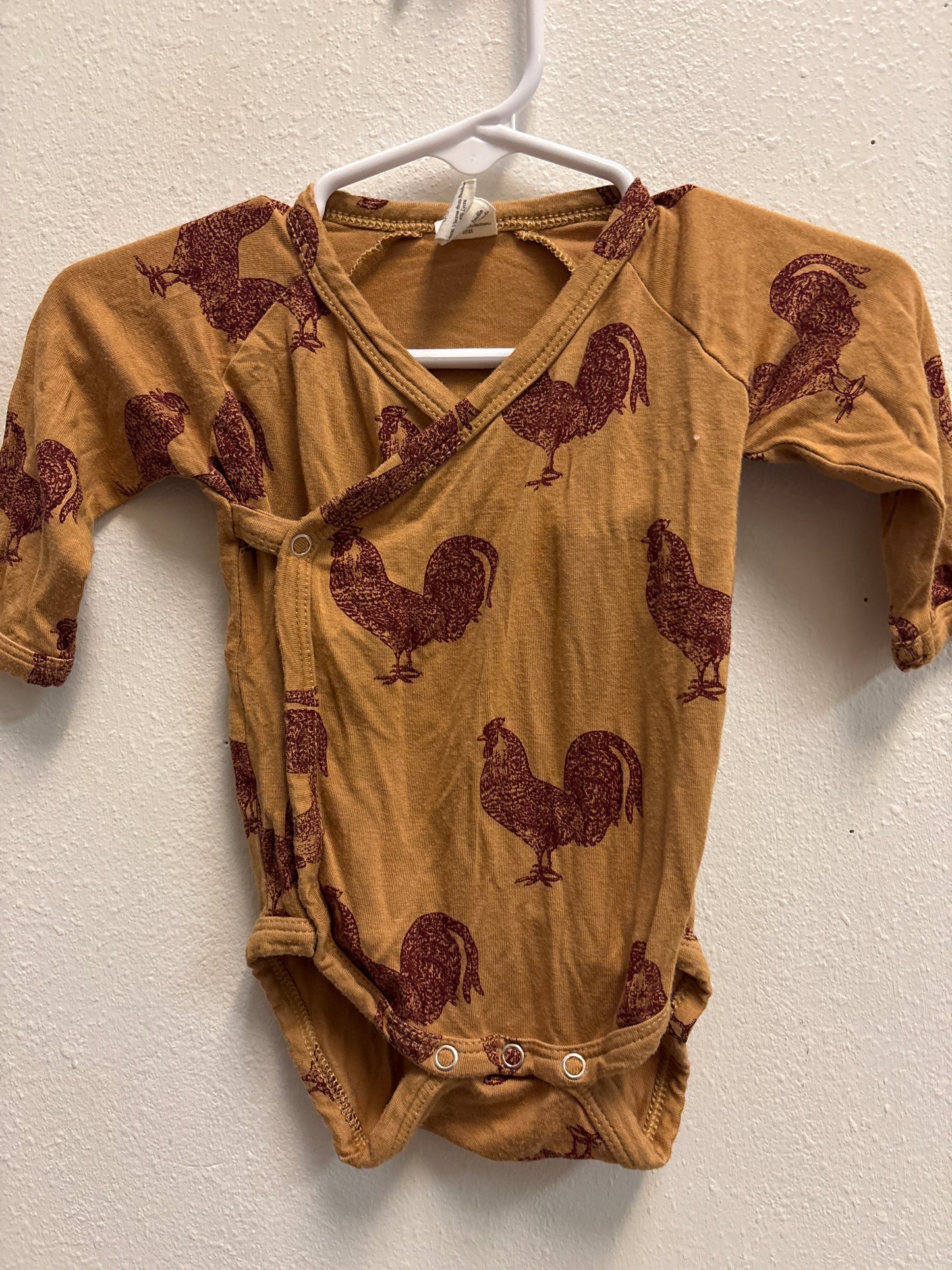 0-3m Kate Quinn Bamboo Rooster Romper