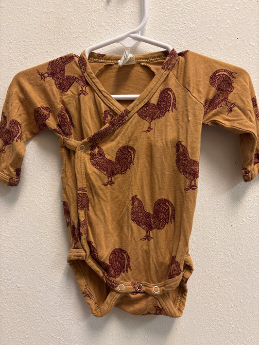 0-3m Kate Quinn Bamboo Rooster Romper