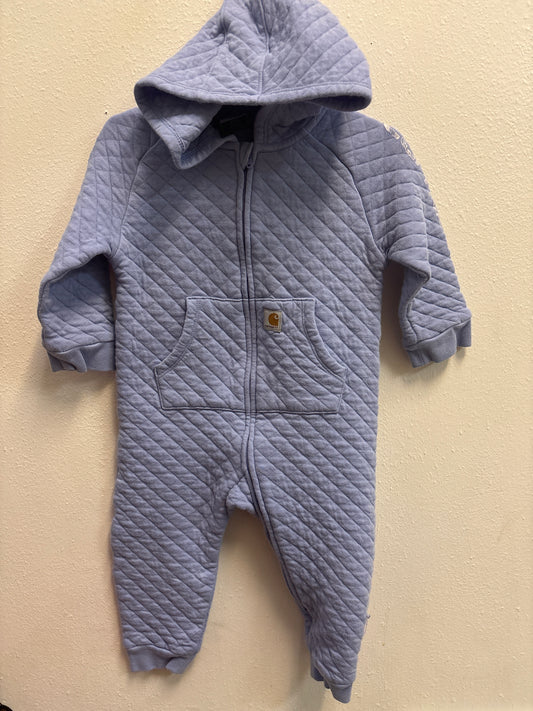 12m Carhartt Purple Quilted Romper