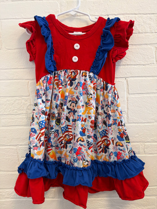 4t Mickey+Friends Fireworks Dress