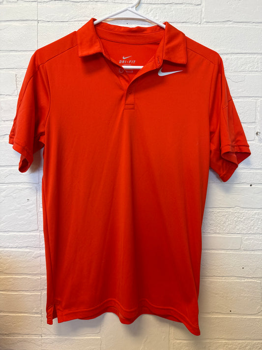 L Nike Orange Dri-Fit Polo