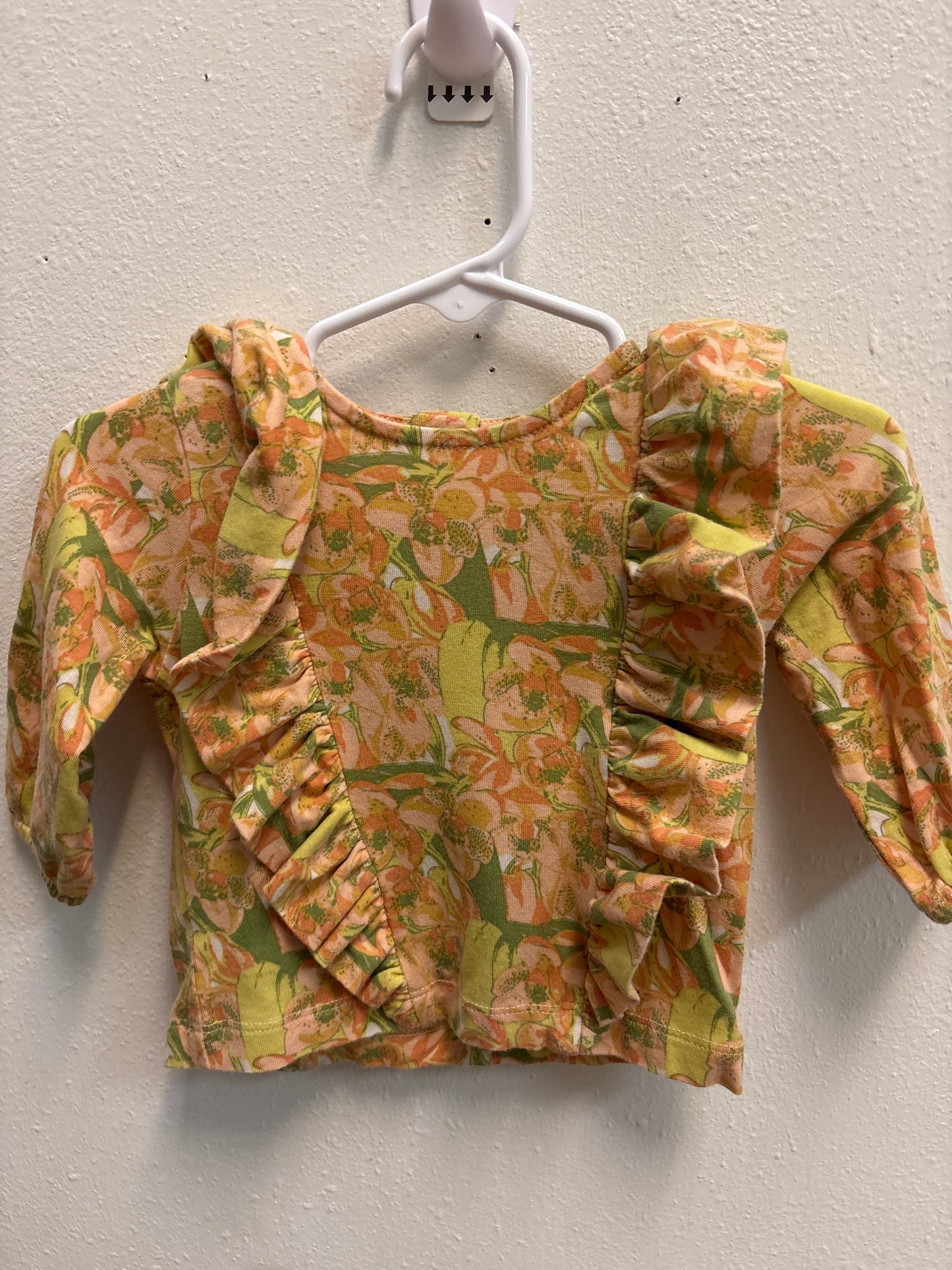 3-6m Kate Quinn Yellow Floral Top