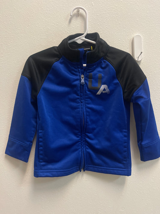 2t Under Armour Blue + Black UA Zip Jacket