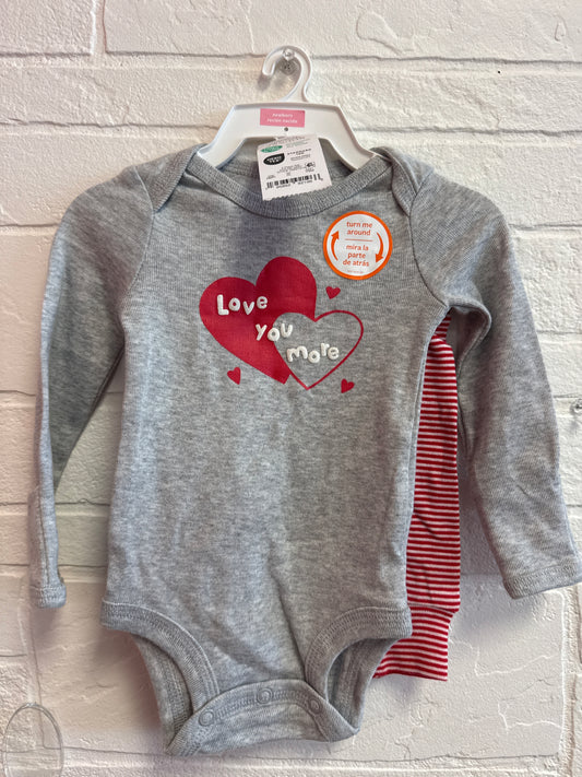 NB NEW Love You More Onesie+Pants Set