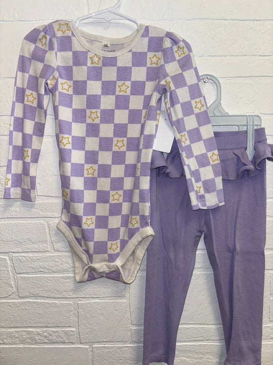 24m Okie Dokie Purple Checkered Star Set