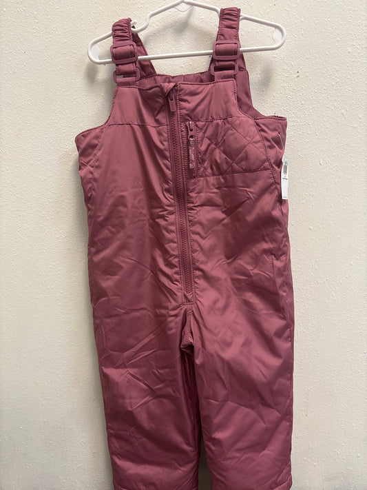 2T New Rose Snowbibs