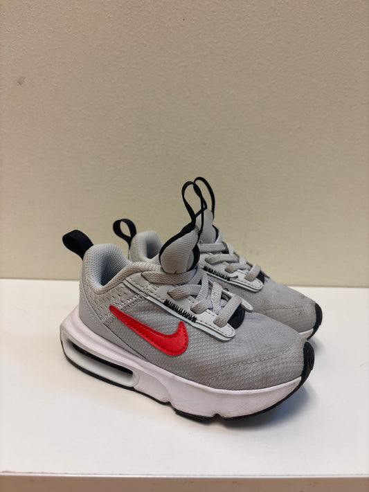 Size 8 Toddler Gray Red Nikes