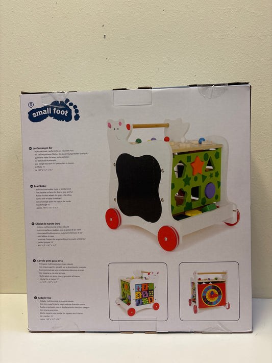 New Small Foot Toys Wooden Bear Cube Walker