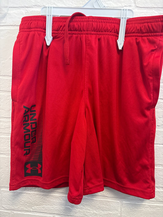 YL Red Under Armour Shorts
