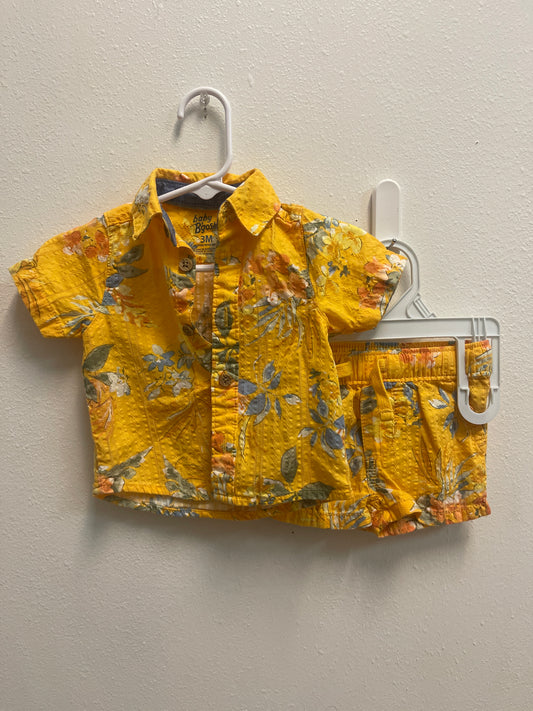 3m Baby B’gosh Yellow Floral Set