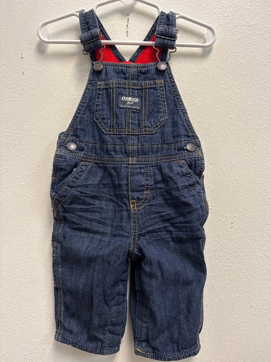 6m OshKosh B’gosh Fleece Lined Denim Overalls