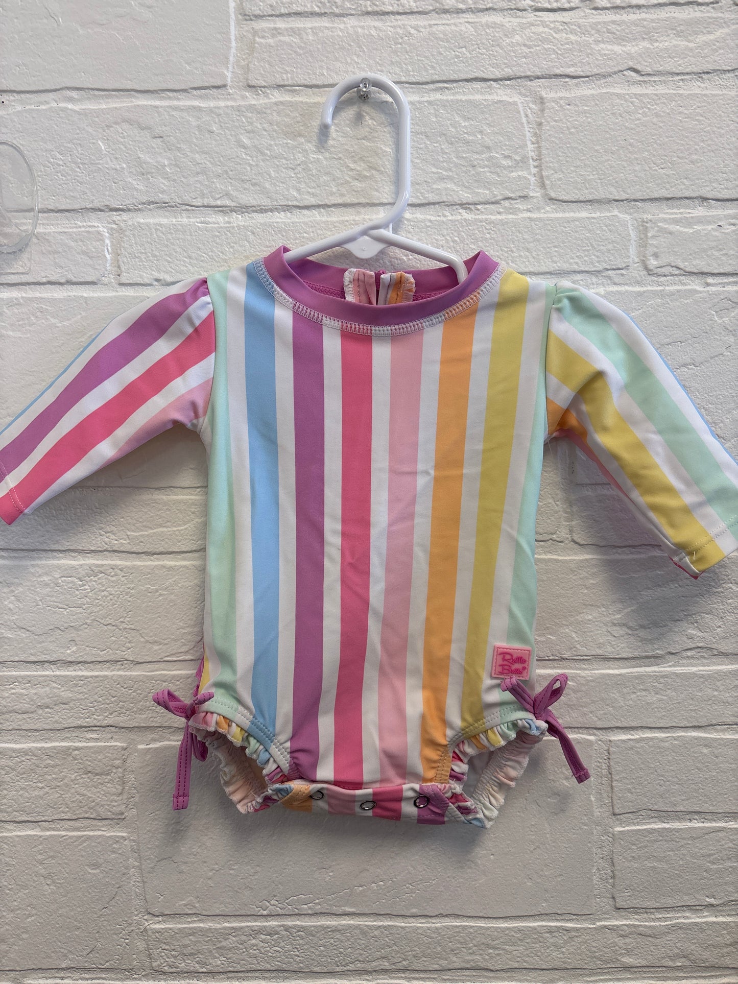 0-3m RuffleButts Stripe Swim